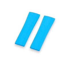 24x20mm Aqua Blue Rubber Strap For Breitling Diver Pro