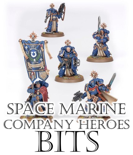Warhammer 40k Space Marine Company Heroes Bits, Adeptus Astartes, Games Workshop