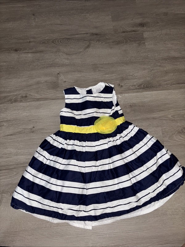 Girls 24 Months Just One You Striped Sleeveless Dress