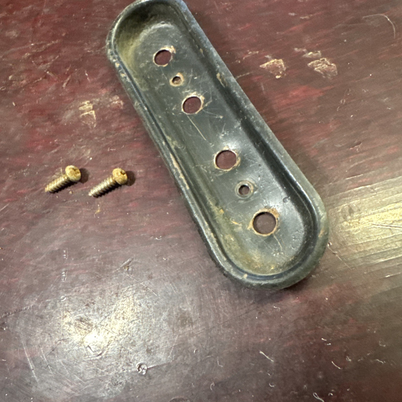 1970s Gibson "The Grabber" Body String Retainer insert - w /  screws