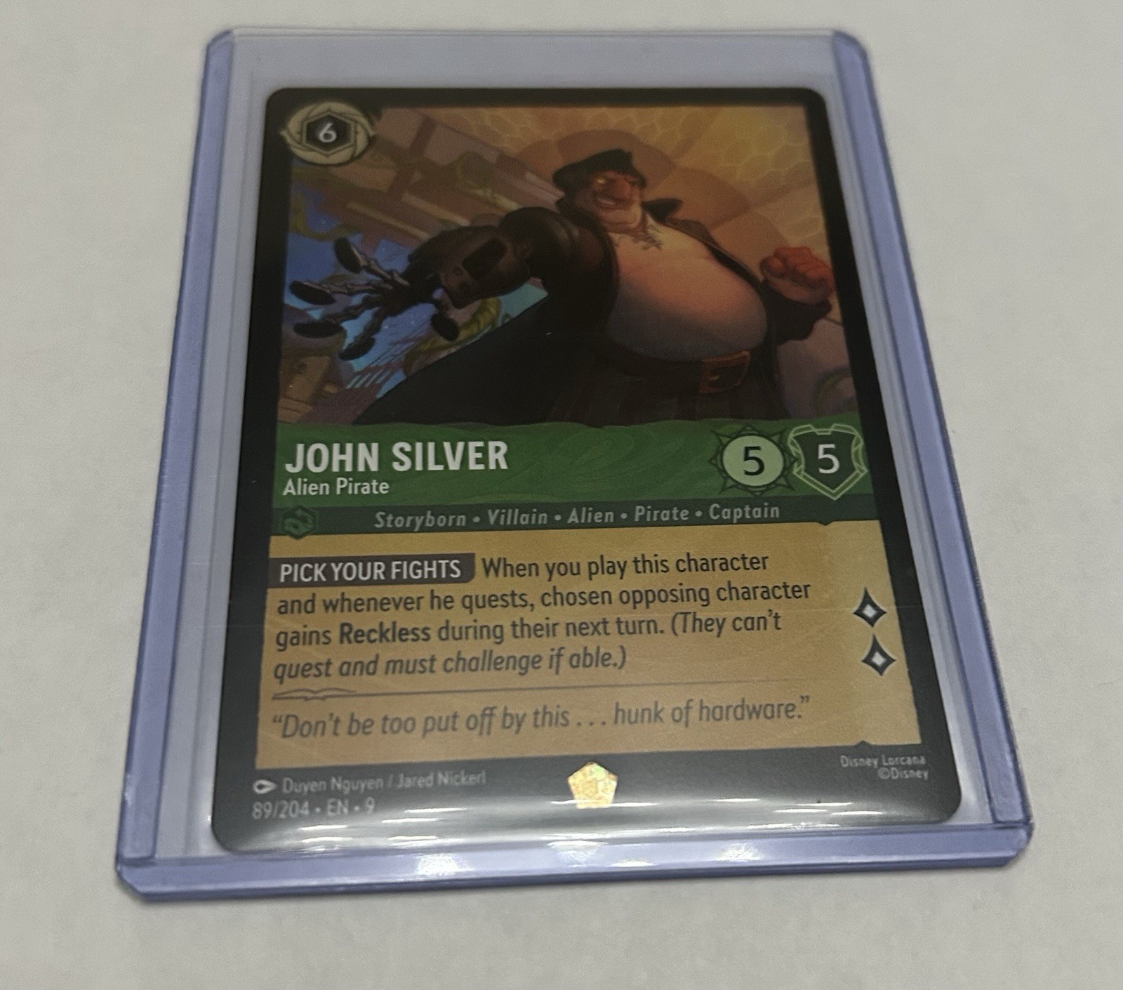 Lorcana - John Silver - Alien Pirate - Fabled - 89/204 - Regular - NM