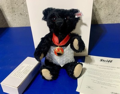 Steiff 2012 Titanic Commemorative Black Bear 663888 26cm No. 1067 Model Included