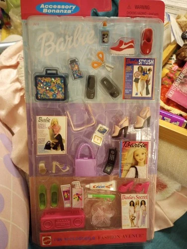Vintage 2000 Mattel Barbie Accessory Bonanza Fun Accessories Fashion Avenue