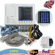 Carejoy 7 in ECG EKG Machine 3-channel 12-lead Electrocardiograph US