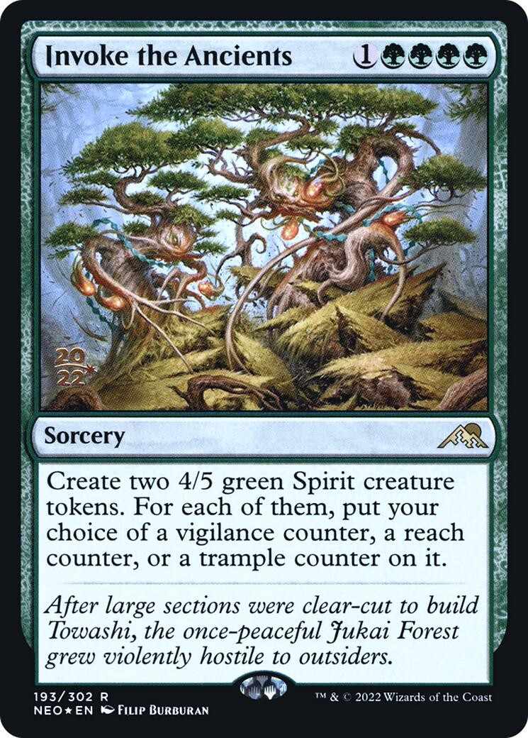 Invoke the Ancients Foil NM EN 193 Prerelease Cards