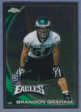 2010 Topps Chrome Football #C56 Brandon Graham Rookie Card Eagles. rookie card picture