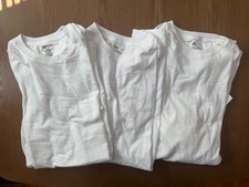 Jockey Classics Men  s Crew Neck Undershirts 3-Pack - White, Large