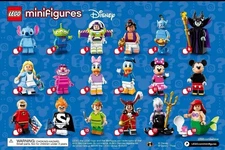 NEW SEALED LEGO DISNEY SERIES 1 COMPLETE SET COLLECTIBLE MINIFIGURES 18 MINIFIGS