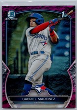 2023 Bowman #BCP-45 Gabriel Martinez Chrome Fuchsia Lunar Refractors #/199