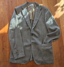 Luigi Borrelli Vintage Brown Herringbone Men's Blazer
