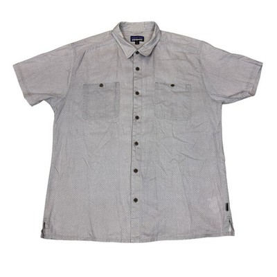 Patagonia Back Step Lightweight Hemp Blend Button Down Shirt XL