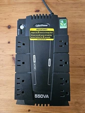 CyberPower SX550G 550VA Battery Backup & Surge Protector 550VA 8 Outlets