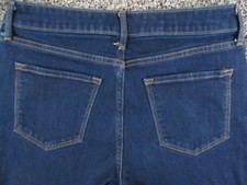 Old Navy Jeans Womens 8 Blue High Rise Flare Stretch Denim Casual Pants 28x31