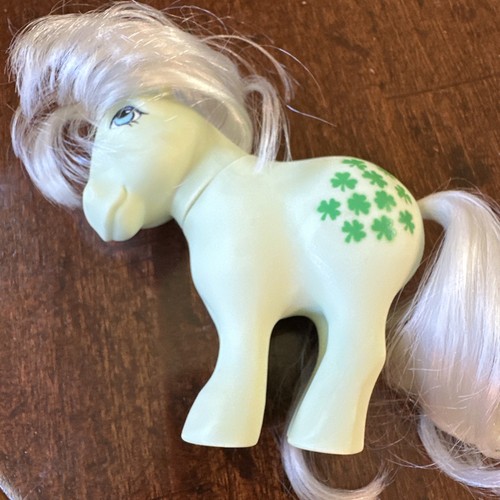 Minty My Little Pony Rare Vintage 1982 G1 Hasbro 82 Made in HK Clover Green G - Picture 10 of 10