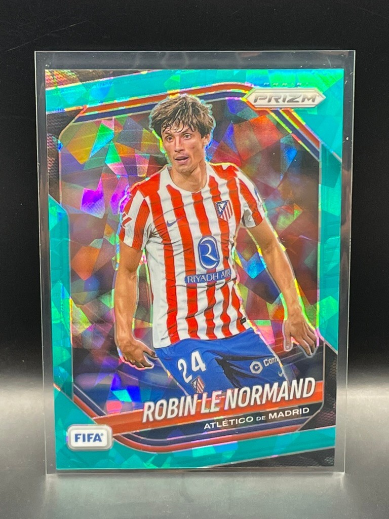 2025-26 Panini Prizm FIFA - Robin Le Normand #5 Teal Ice /99