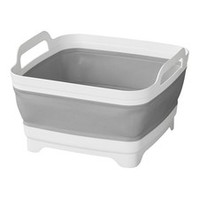 Pricenet Spuelschuessel mit Siebverschluss Klappbar 30x30x20cm Camping Schuessel