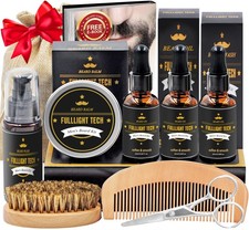 Beard Kit Gifts for Men, 3 Natural Beard Oil, Gently Soothes Itch  Dryness