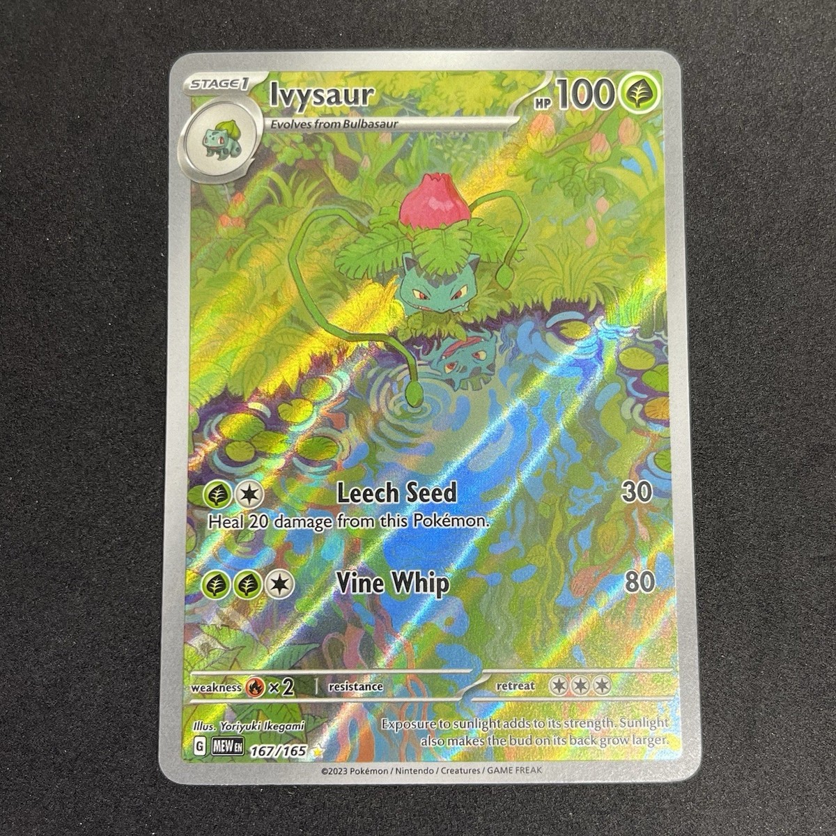 Ivysaur 167/165 Pokemon TCG SV: Scarlet & Violet 151 IR Full Art