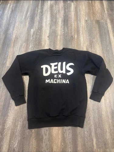 Deus Ex Machina  Crew Neck Sweatshirt  Men’s Medium Black - product listing photo