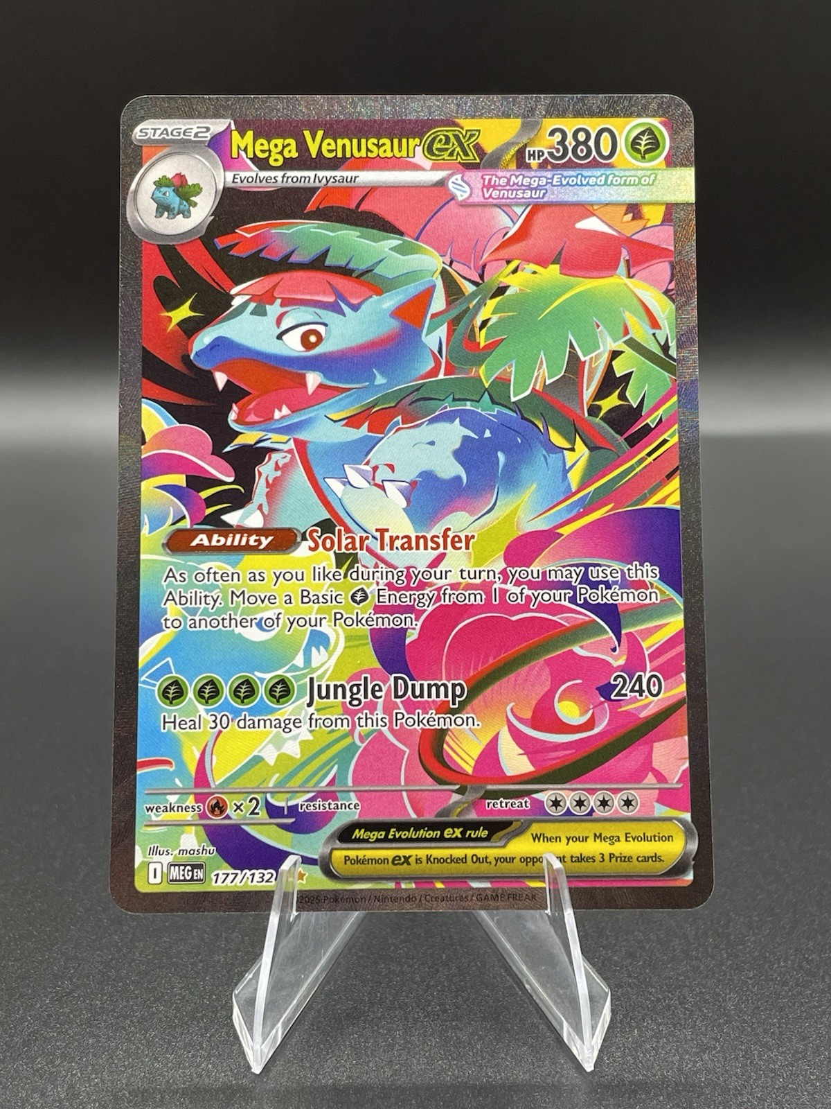 Pokemon Mega Venusaur ex 177/132 Me01: Mega Evolution Holo *Read Description