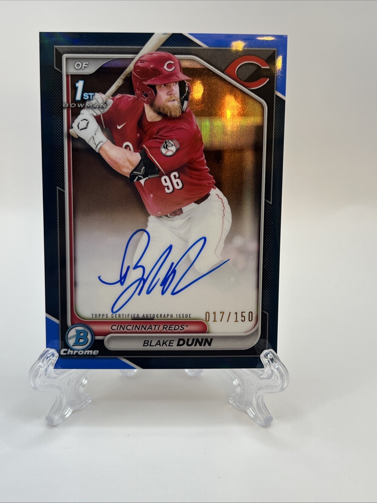 2024 Bowman Chrome Blake Dunn CPA-BD 1st Bowman Auto Blue /150