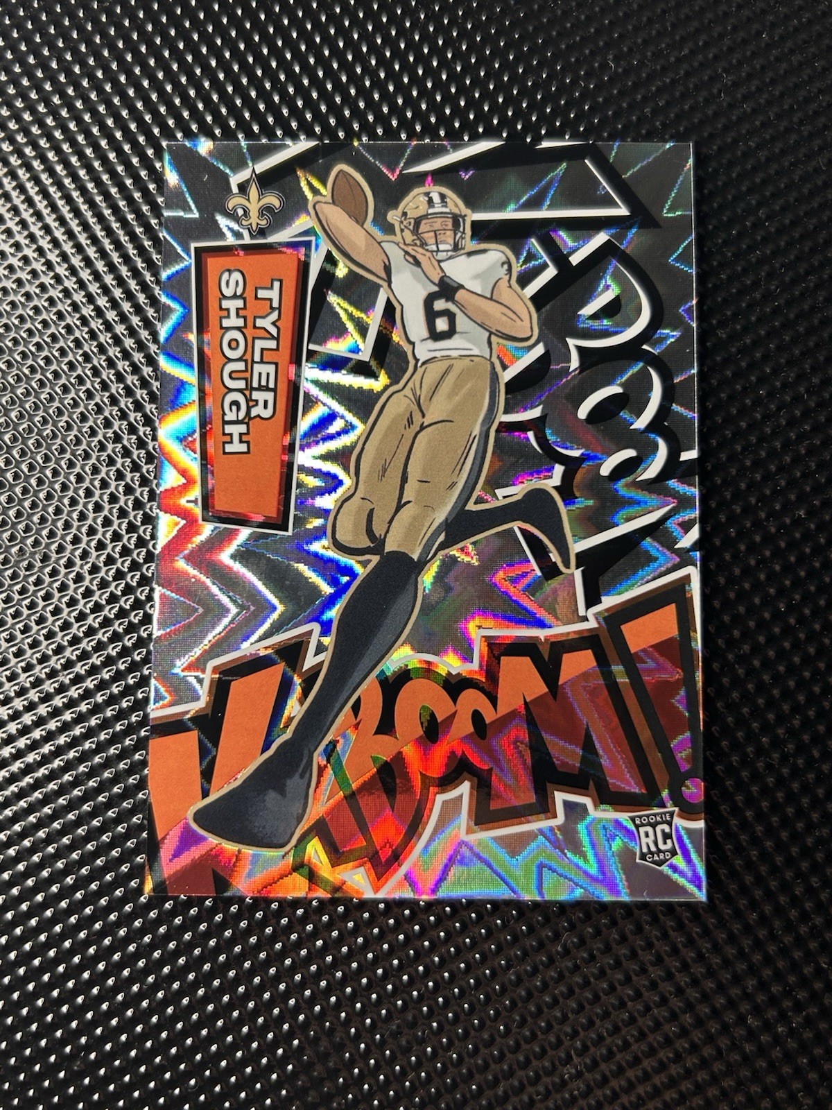 2025 Panini Absolute Tyler Shough RC Vertical Kaboom Saints SSP #34