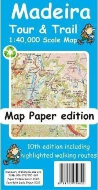 Madeira Tour and Trail Map paper edition by David Brawn - - Image 2
