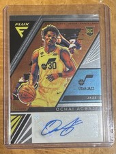 2022-23 Panini Flux Flux Rookie Signatures Ochai Agbaji #FRS-OCA Rookie Auto RC