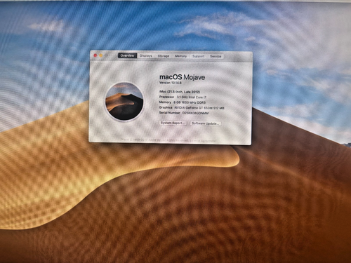 Apple iMac 3,1 GHz i7 21,5" 8 GB RAM 1,0 TB HDD GeForce 650M fine 2012 A1418 - Foto 4 di 7