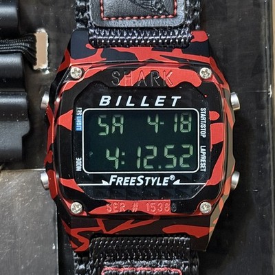 FREESTYLE SHARK BILLET 美品 Freestyle Shark BILLET Aluminum Digital Men's Unisex Watch & Extra