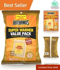 Body & Hand Super Warmers - 10 Odorless Air-Activated Warmers, 18 Hours Heat