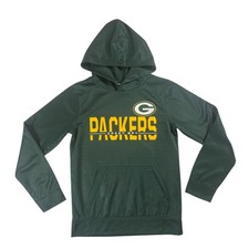 NFL Green Bay Packers Boys Performance Hoodie in Green, XL 16/18 