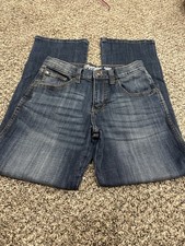 Wrangler Retro Relaxed Boot Cut Jeans Kids Denim Blue Wash Size 14 Reg