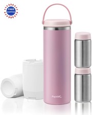 Breastmilk Cooler 20oz 2pcs Stainless Steel Bottles Papablic Travel Portable