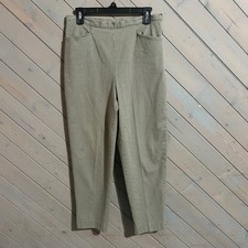 Talbots Petites Stretch Pants Size 10 Houndstooth Ankle Crop Career Casual