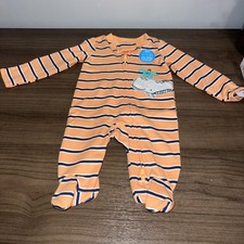 NWT Carter's Whale Crab Footed Sleeper 1PC 6 Months Baby Boy