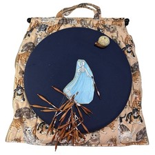 Vintage Bobbin Lace Pillow Margaret Adkins Quilted Bag Pattern Bobbins Pin Cush