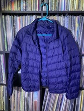 UNIQLO Ultra light Full Zip Puffer Jacket Kids Youth Size 13 Blue