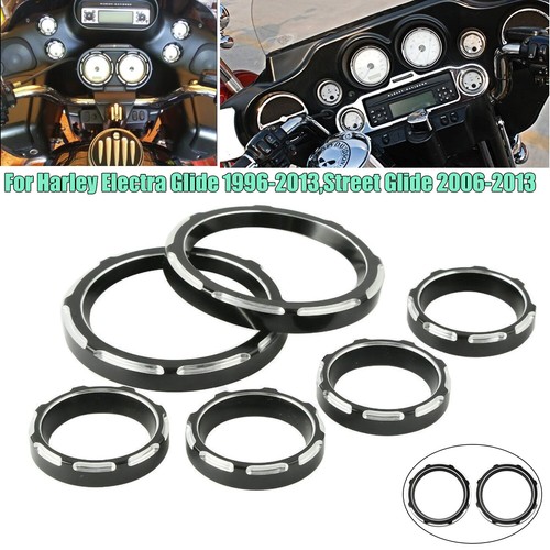 Instrument Board Burst Gauge Bezel Kit For Harley Davidson Electra Glide 96-13 - Bild 1 von 11