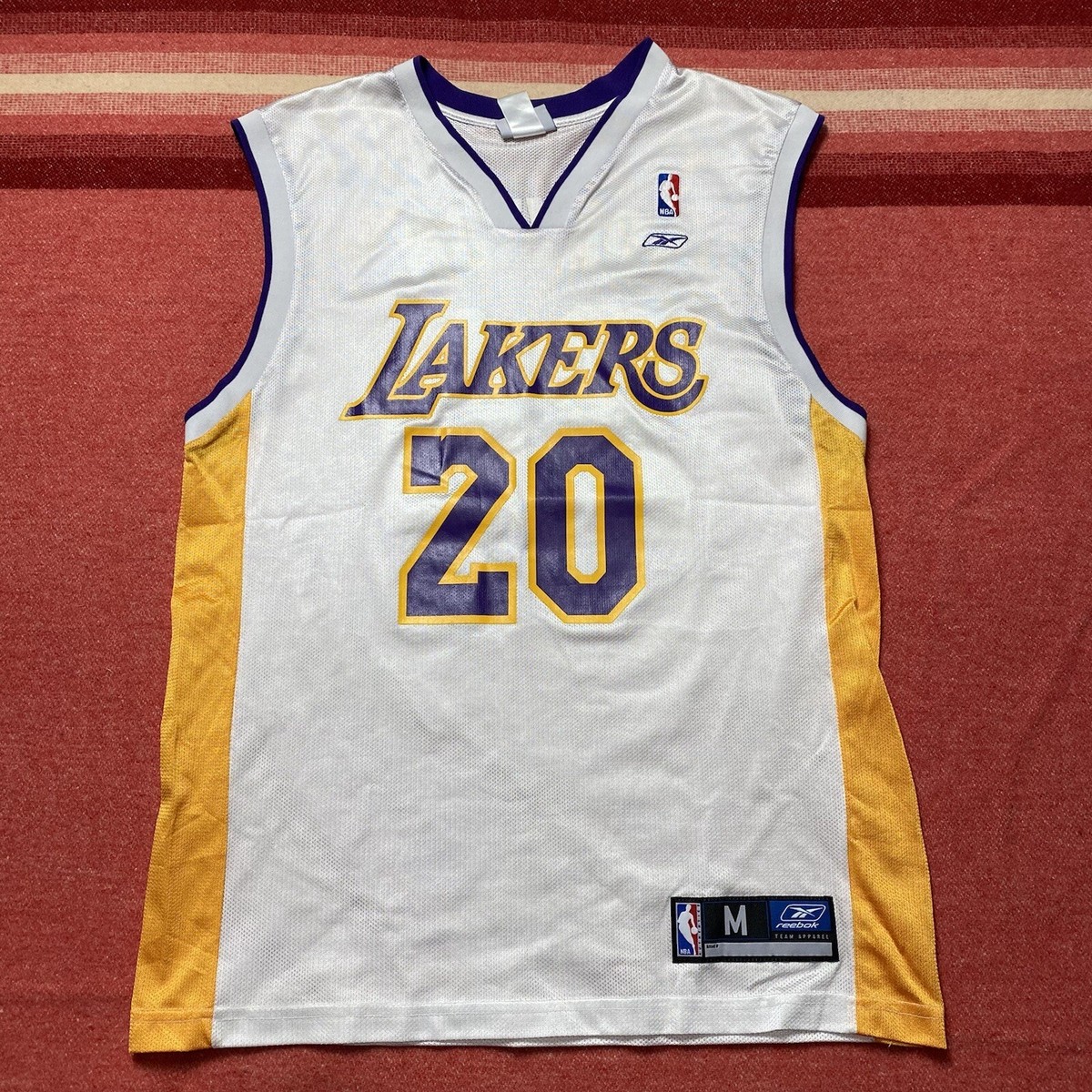 Vintage Reebok LA Lakers #20 Gary Payton NBA Jersey Mens Size Medium - Main Image
