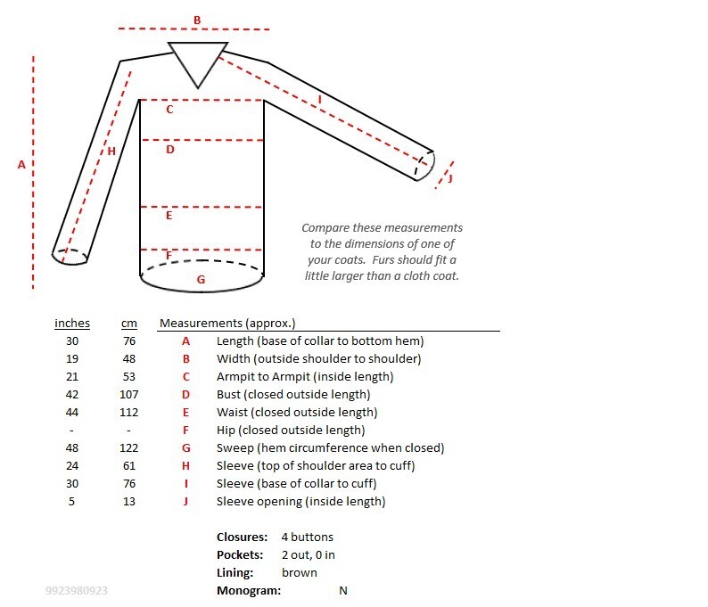 Lightweight shearling fur jacket Medium brown - image 5