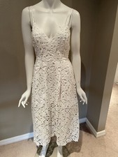 Astr the label white lace midi dress Size M