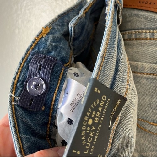 New Lucky Brand Zoe Skinny Jeans Girl’s size 12 - Picture 7 of 8