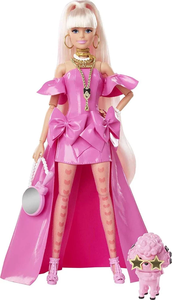 Barbie cheveux sales rose