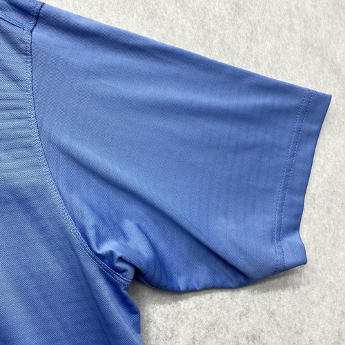 Chicago Cubs Antigua Men's Blue Performance Active Stretch Golf Polo Embroidered - Picture 6 of 21