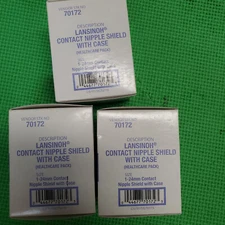 ***3 COUNT***Lansinoh Contact Nipple Shields 24mm w/ Carry Case