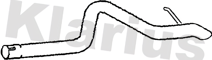 Klarius tail pipe fits Ford transit 2.2 07-14 FE1072M