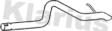 Klarius tail pipe fits Ford transit 2.2 07-14 FE1072M