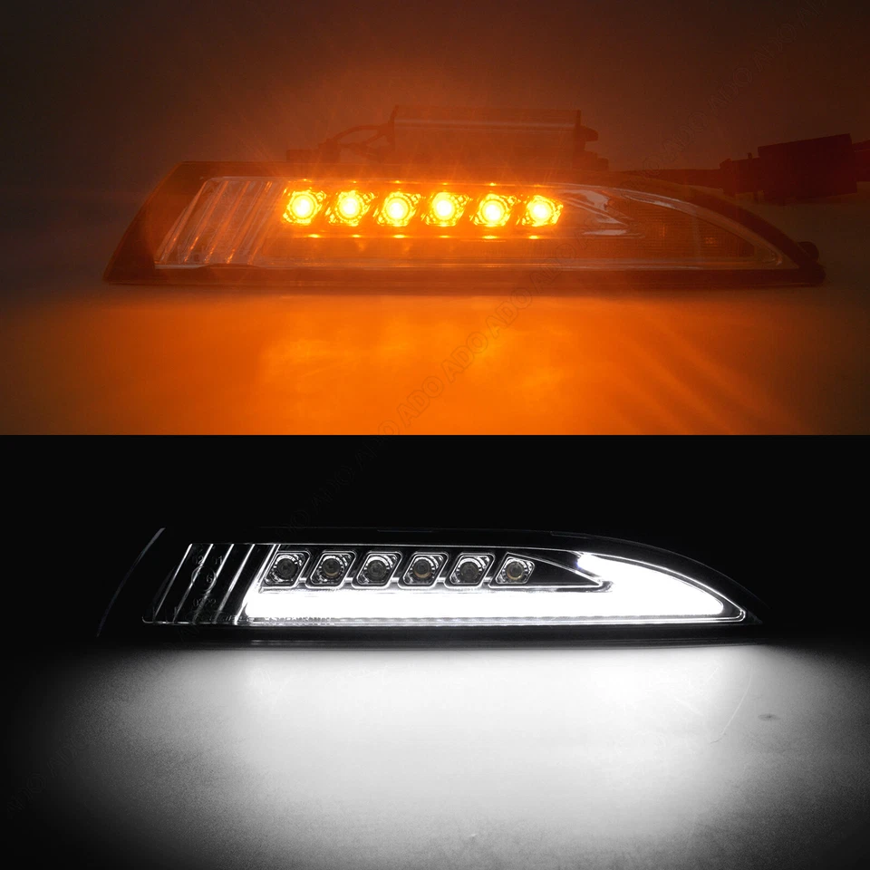 Intermitente delantero LED luz de estacionamiento intermitente para VW Scirocco 3 III 137 desde 08-14 | negro - Imagen 2 de 4