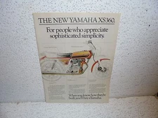 Vintage Yamaha XS360 Motorcycle Magazine Ad